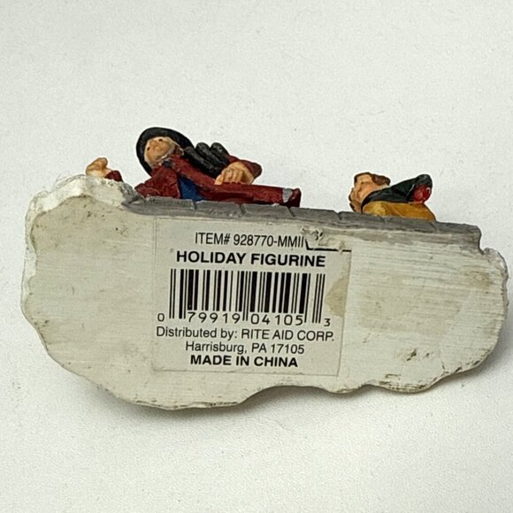 Christmas Village Figurine Fireman, Boy, And Dog By Rite Aid - Picture 7 of 8